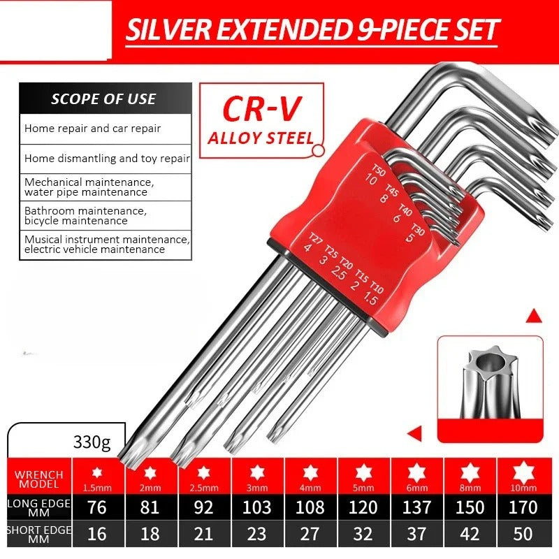 Allen Key Set,Allen Hex Wrench Screwdriver Set With Sleev Universal