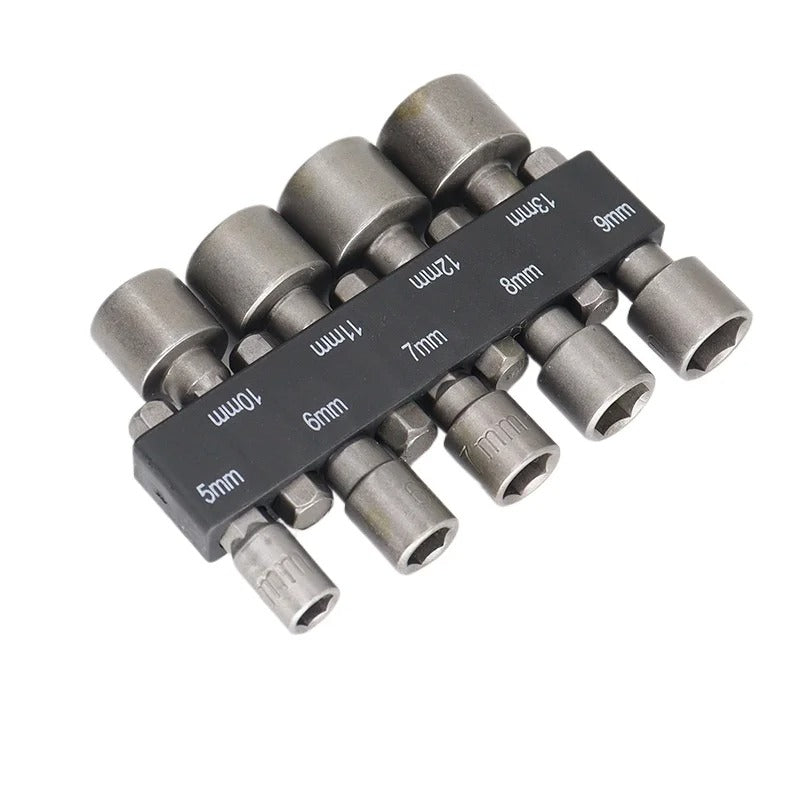 9-14pcs 5mm-13mm Hex Sockets Sleeve Nozzles Nut Driver Set Screwdriver Set