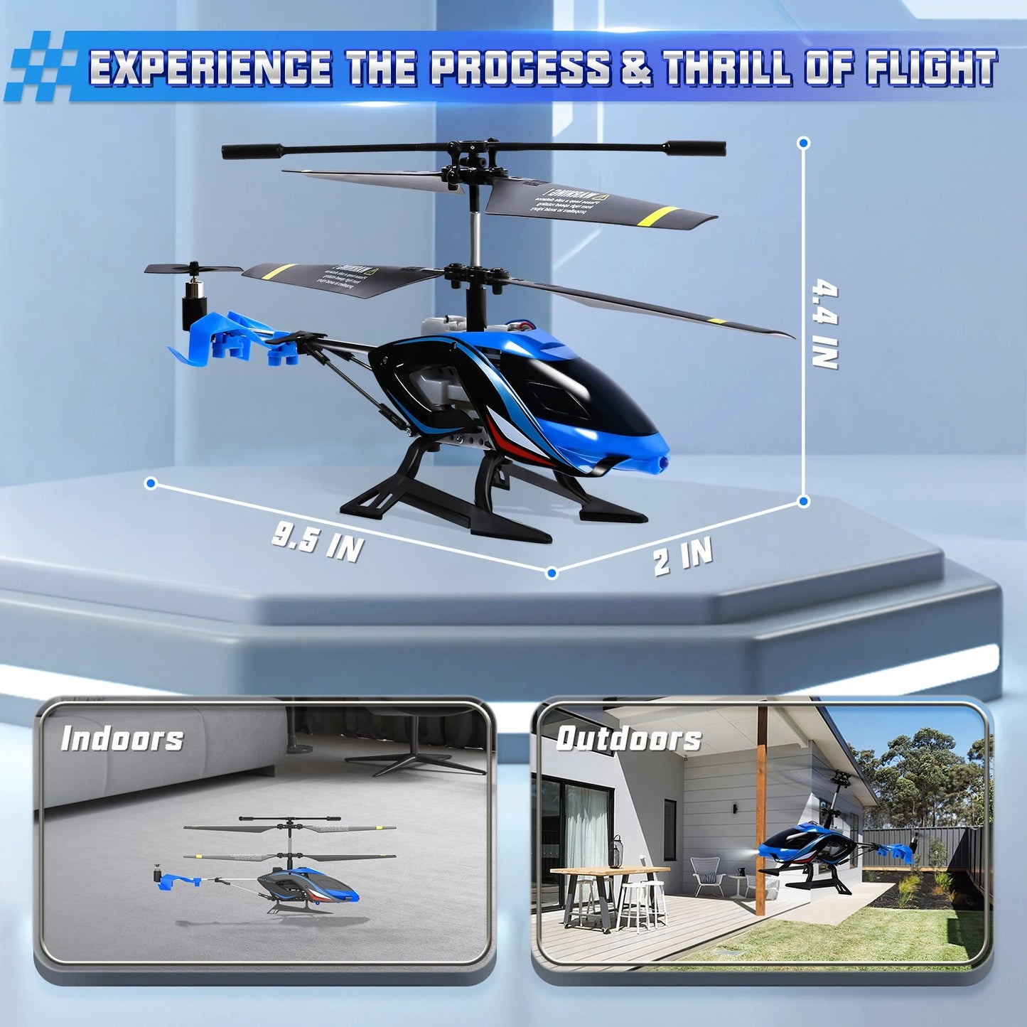 RC Helicopter, 2.4G Remote Control Helicopter with LED Lights,