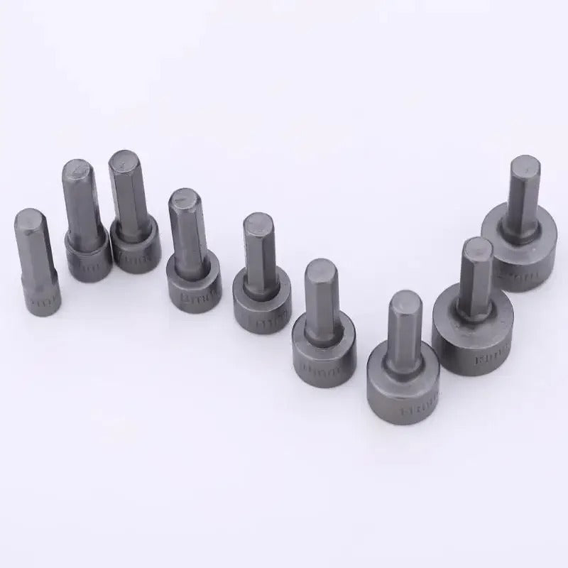 9-14pcs 5mm-13mm Hex Sockets Sleeve Nozzles Nut Driver Set Screwdriver Set