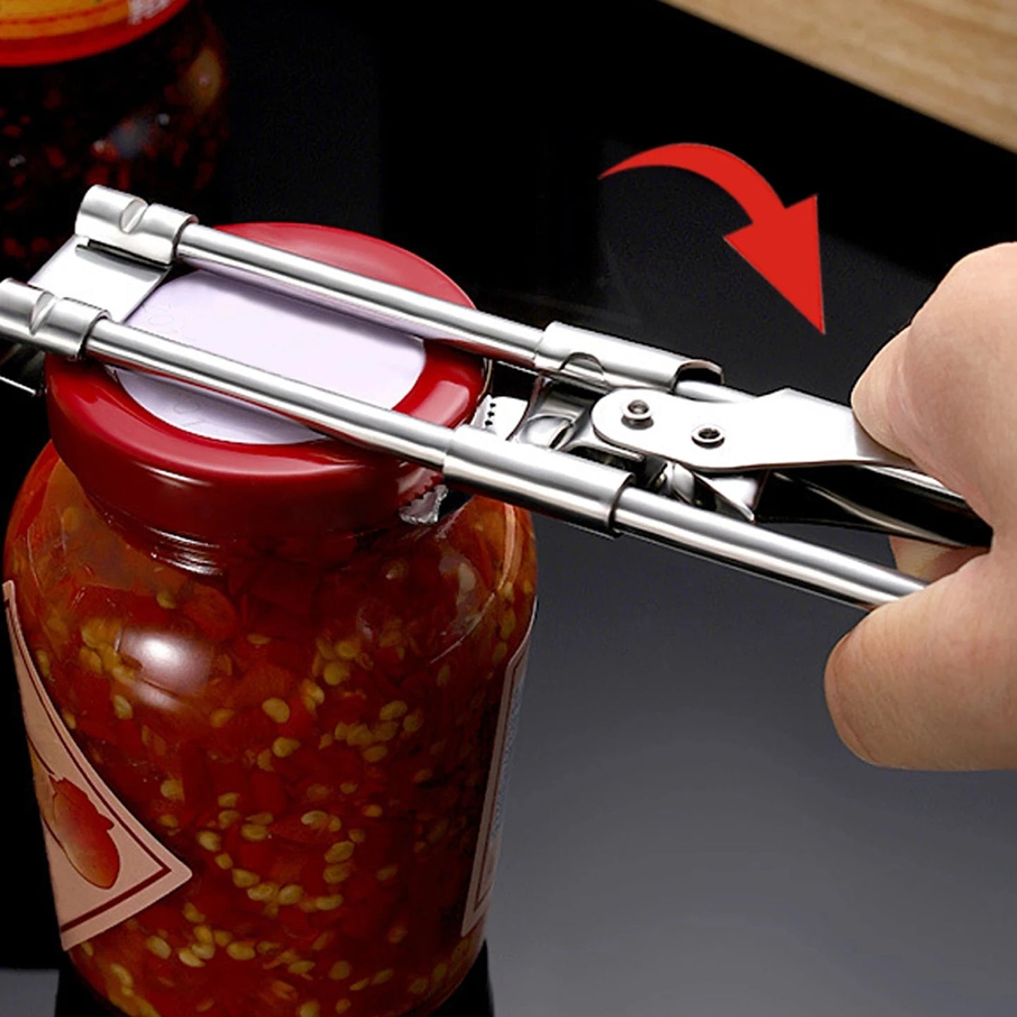 Can Opener Adjustable Stainless Steel