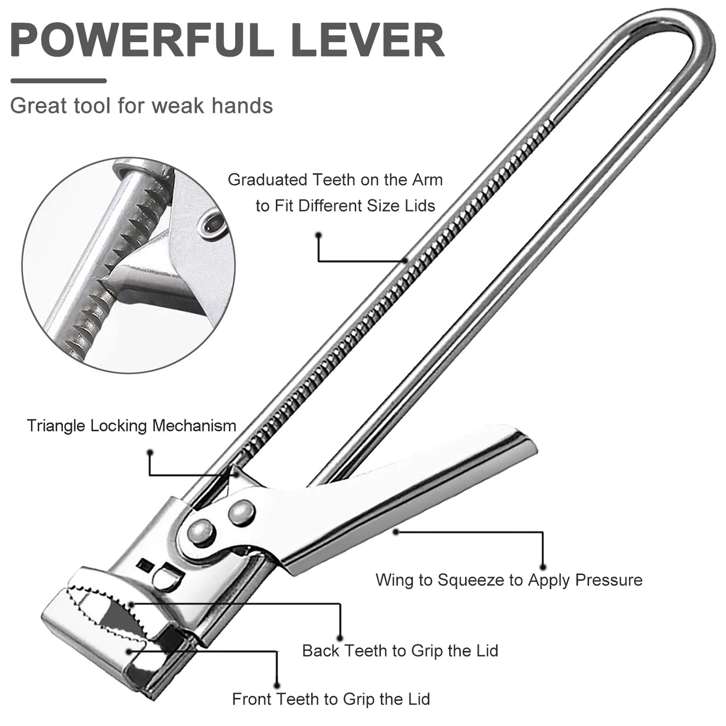 Can Opener Adjustable Stainless Steel
