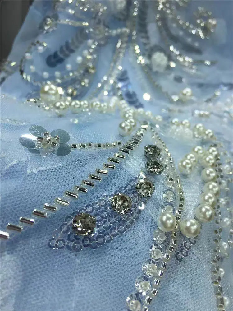 New In Sparkle Pearls Diamonds Embroidery Hooded Shirts Blouses For Women