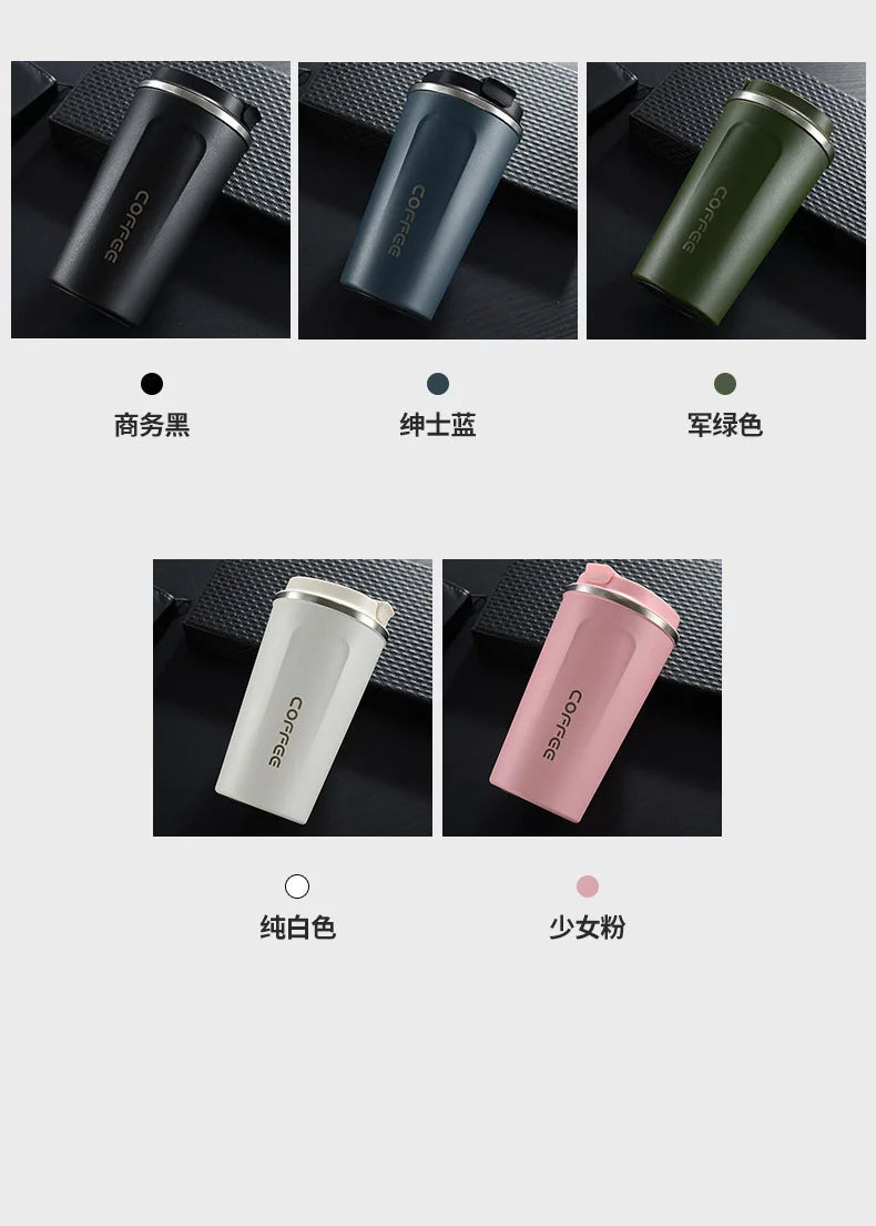 380/510ml Thermos Coffee Mug Stainless Steel Coffee Cup