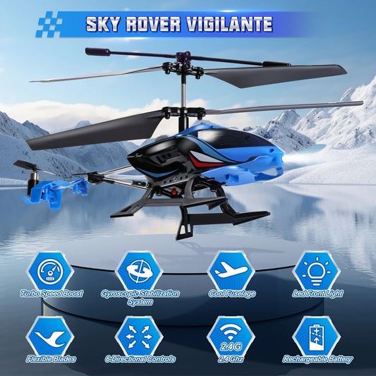 RC Helicopter, 2.4G Remote Control Helicopter with LED Lights,