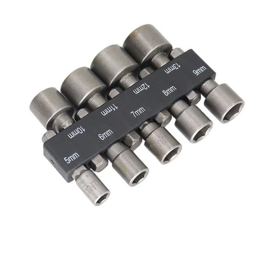 9-14pcs 5mm-13mm Hex Sockets Sleeve Nozzles Nut Driver Set Screwdriver Set