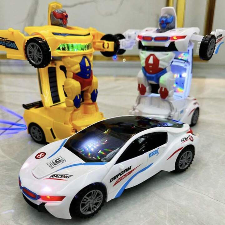 Deformation Robot Car With Music & Lights
