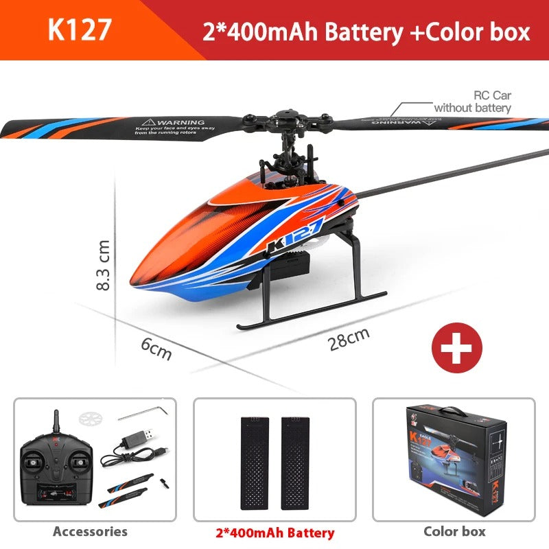 WLtoys XKS RC Helicopters K127 6-Aixs Gyroscope 2.4G 4CH Single Blade