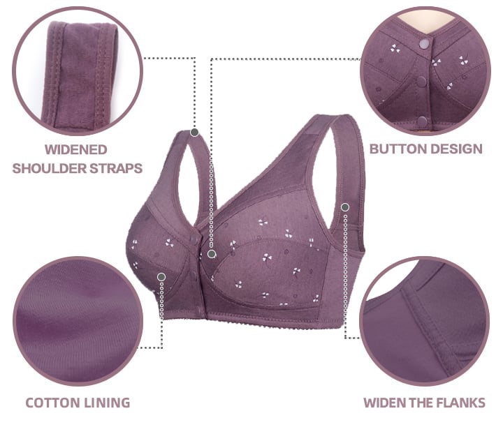 Imported™ Anti Sagging Front Open Cooling Cotton Bra