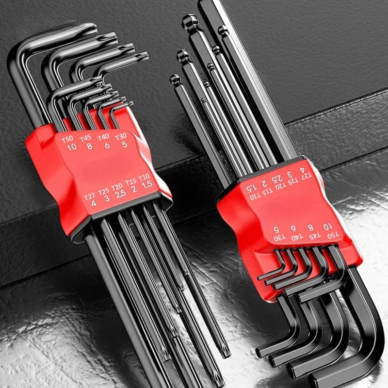 Allen Key Set，Allen Hex Wrench Screwdriver Set With Sleev Universal