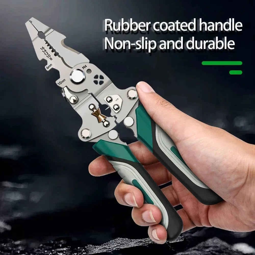 Foldable wire stripper, pulley design multi-function electrician wire splitter