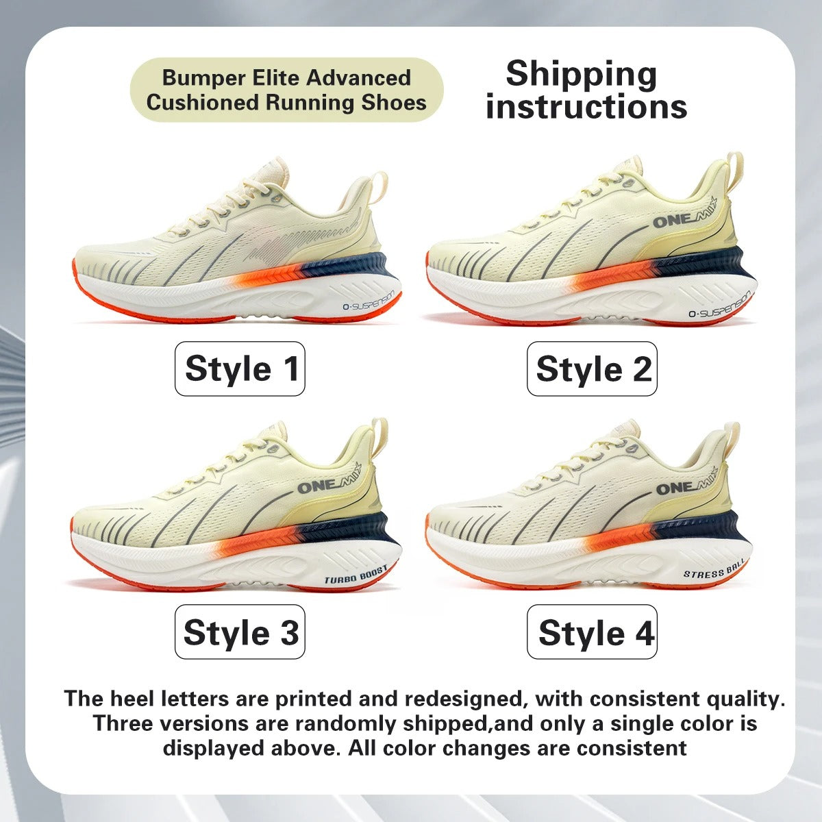 ONEMIX New Cushioning Running Shoes For Men Suitable Heavy Runners Lace Up Sports