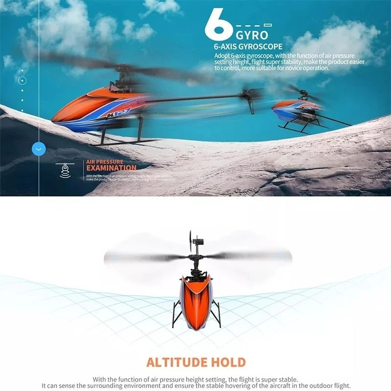 WLtoys XKS RC Helicopters K127 6-Aixs Gyroscope 2.4G 4CH Single Blade