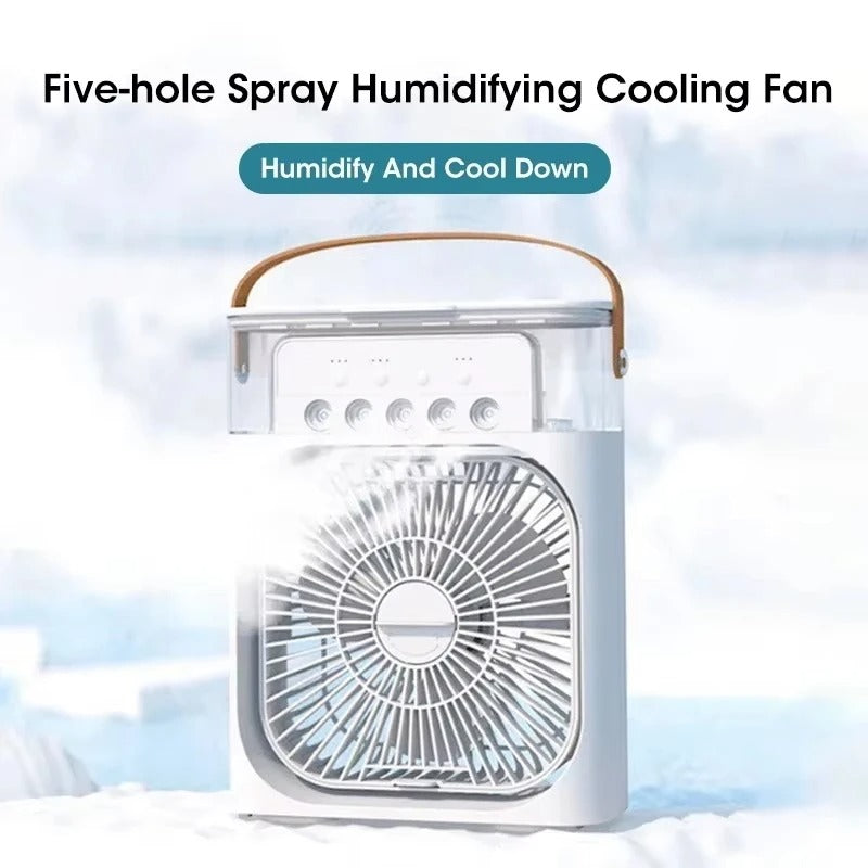 3 in 1 New Fan USB Air Conditioner Household Small Air Cooler LED Night Light Portable