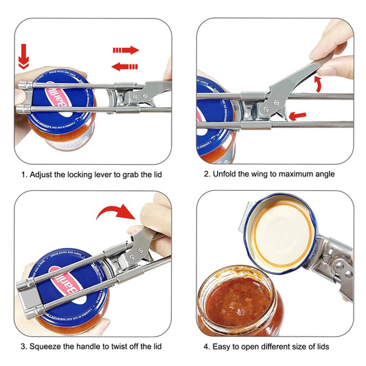 Can Opener Adjustable Stainless Steel