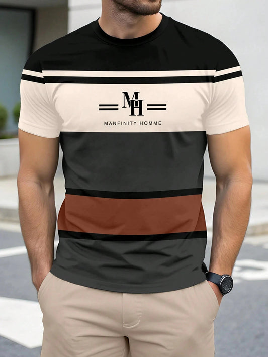 2025 new trend men's casual short sleeve T