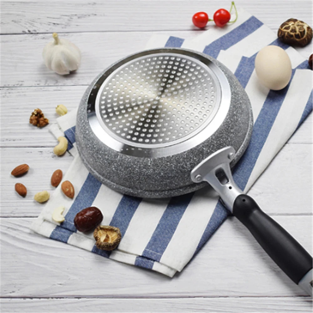 Durable Stone Frying Pan28/26/24/20cm Wok Non-stick Pan